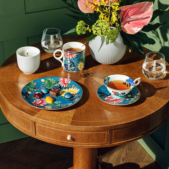 Wedgwood Plato Sapphire Garden 20 cm (4 Unidades) Colección Wonderlust Wedgwood Plato Sapphire Garden 20 cm (4 Unidades) Colección Wonderlust